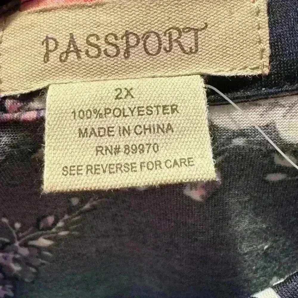 Passport women’s 2x blouse with wide sleeve’s NWT - Picture 5 of 5
